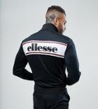 Ellesse Track Jacket With Back Panel Logo In Black - Black