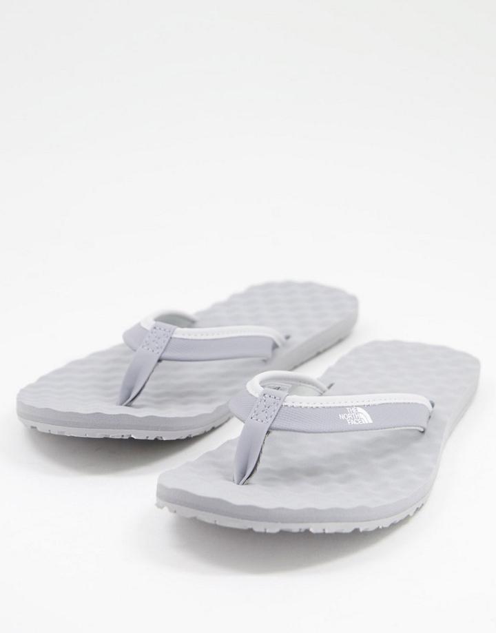 The North Face Base Camp Mini Flip Flops In Gray-grey