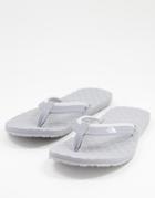 The North Face Base Camp Mini Flip Flops In Gray-grey