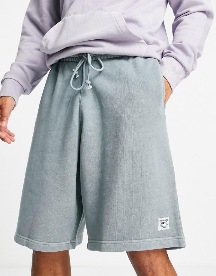 Reebok Natural Dye Sweat Shorts In Powder Blue-blues