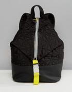 Fiorelli Sport Quilted Zip Detail Backpack In Black - Black