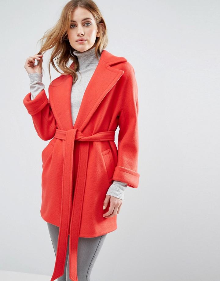 Helene Berman Yummy Tie Waist Coat - Pink