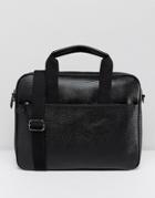 Ted Baker Morcor Document Bag In Leather - Black