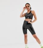 Collusion High Shine Shorts - Black