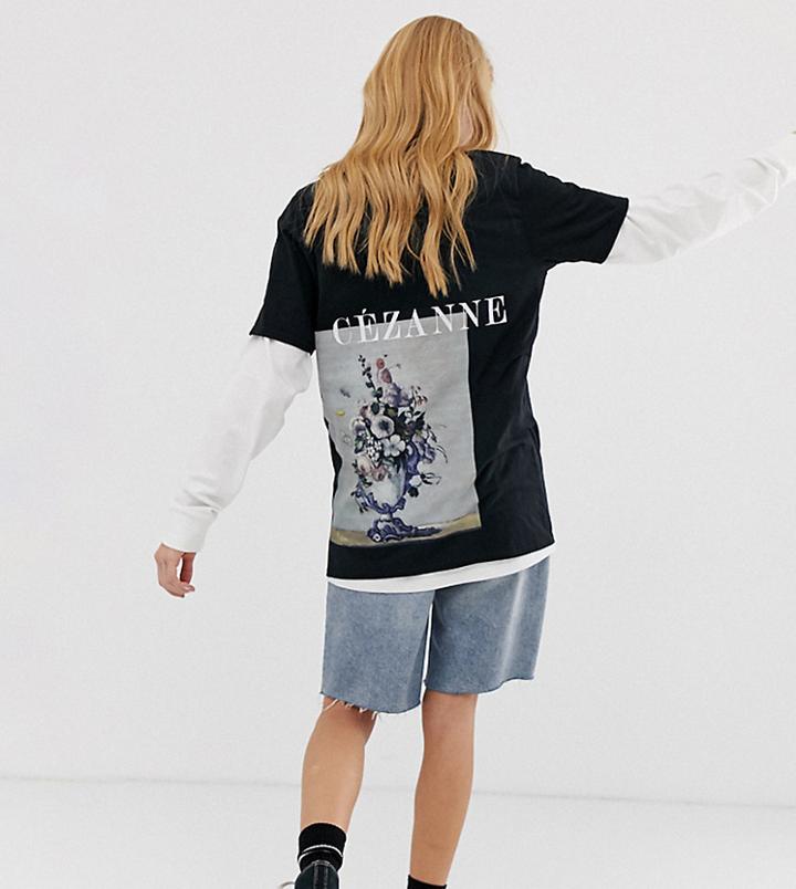 Reclaimed Vintage Inspired T-shirt With Art Print - Black