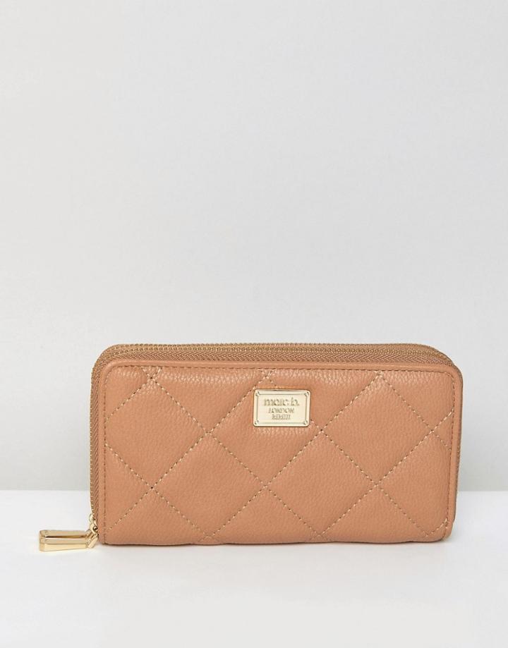 Marc B Double Zip Around Purse - Tan