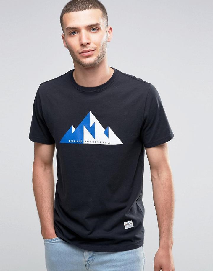 Penfield Geo Mountain Print T-shirt - Black