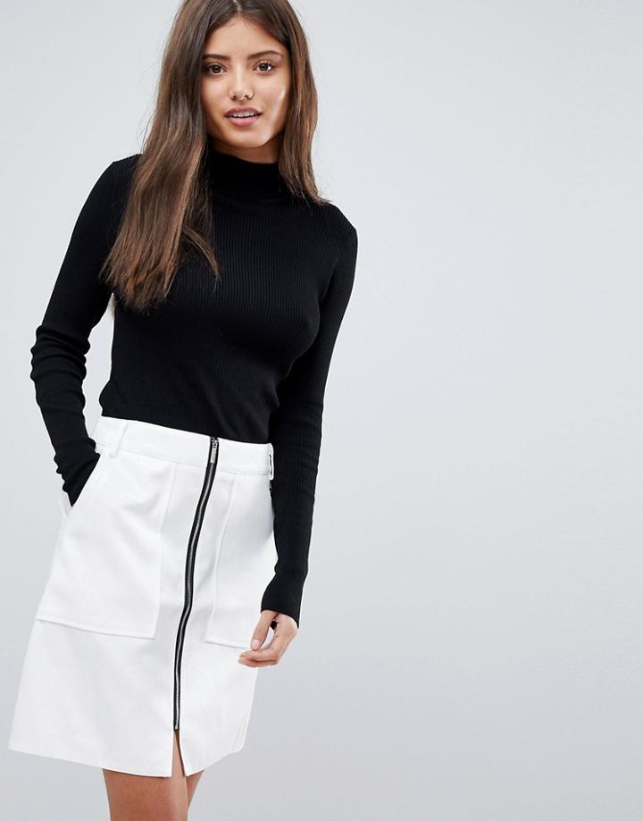 Lipsy High Neck Monochrome Dress - Multi