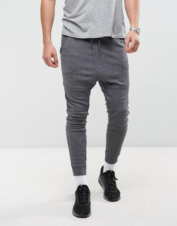 Jack & Jones Drop Crotch Sweat Pants - Navy