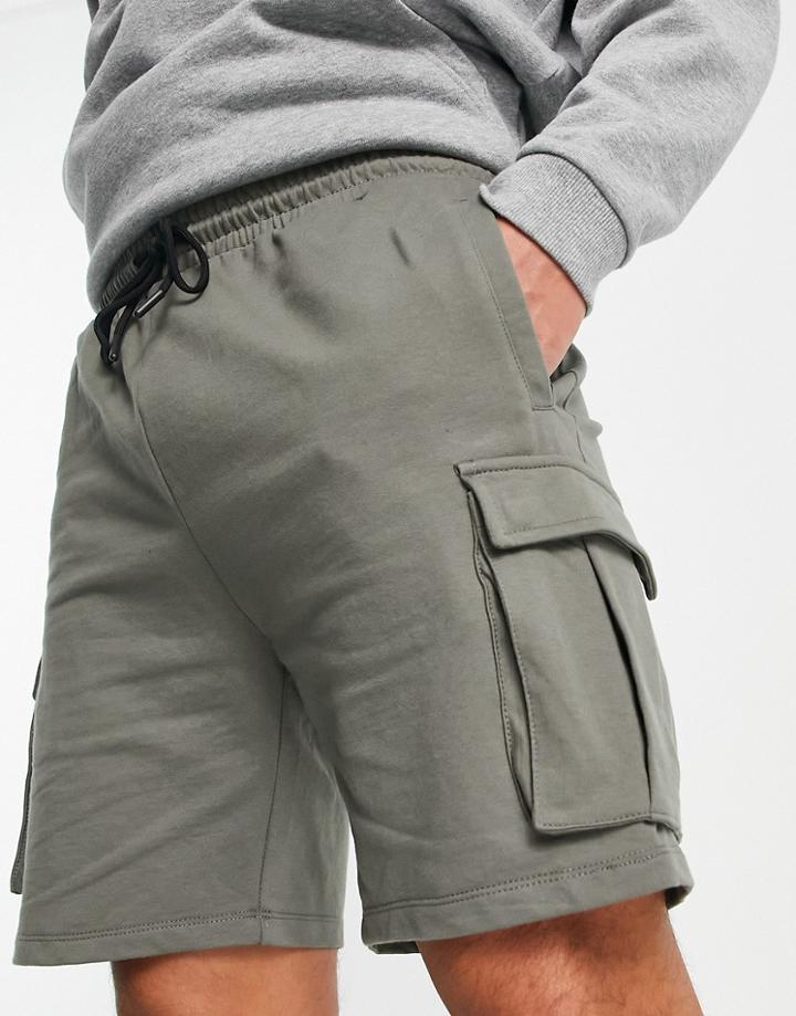 Asos 4505 Sweat Shorts With Utility Pockets-green