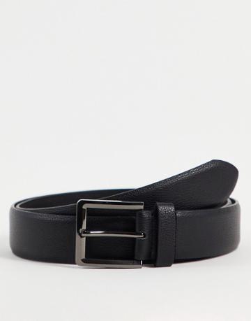 Fenton Square Buckle Belt In Black