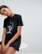 Missguided Mythology Print T-shirt - Black