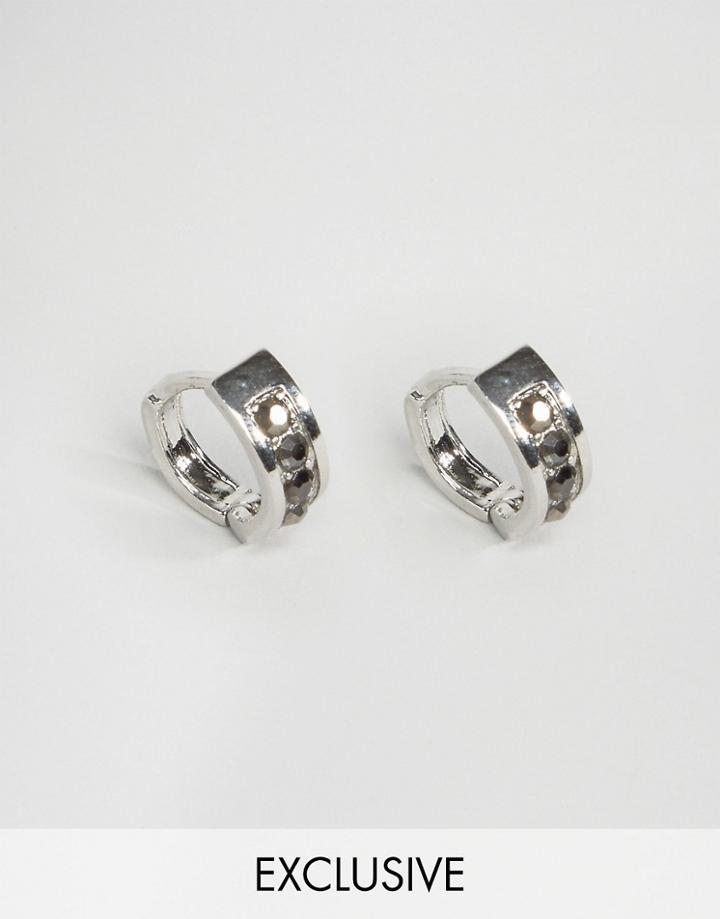 Designb Hoop Earring In Silver - Silver