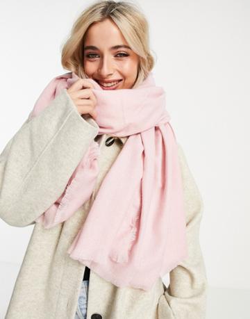 Accessorize Blanket Scarf In Pink