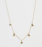 Orelia Gold Plated Shell Multi Drop Necklace - Gold