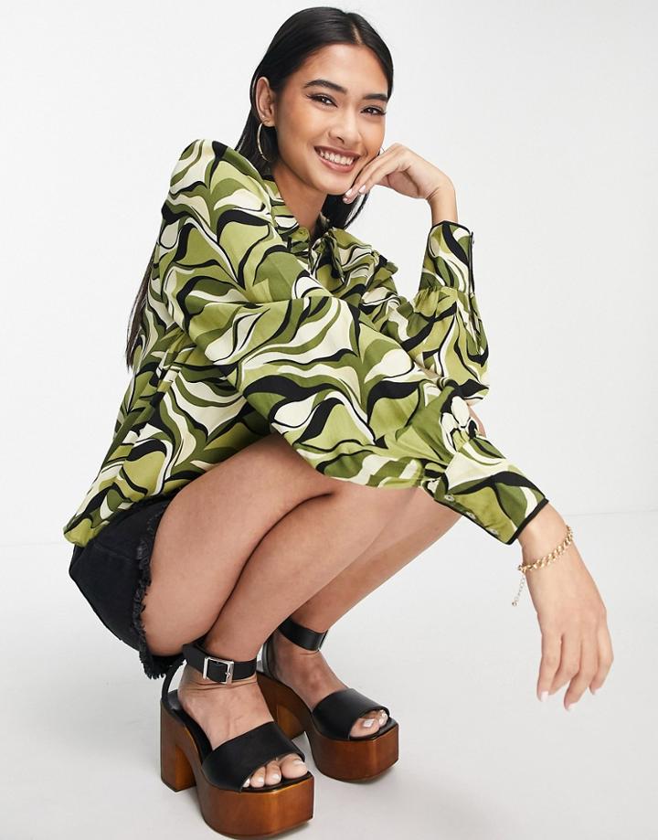 Y.a.s Wavy Print Shirt - Part Of A Set-multi