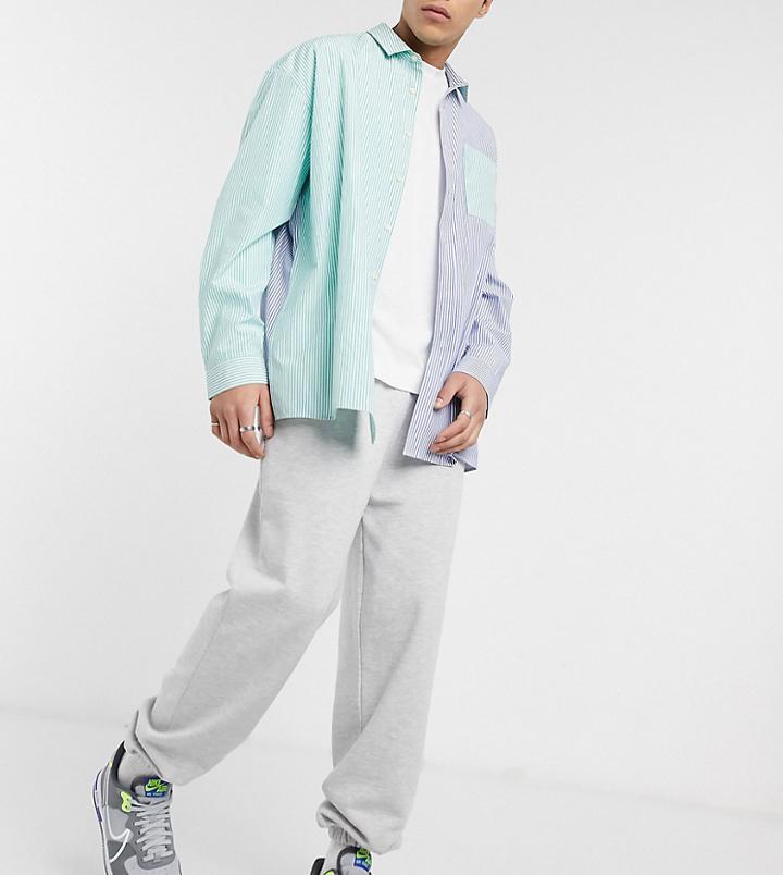 Collusion Sweatpants In Gray Marl-grey