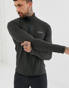 Skins Unden 1/4 Zip Sweat In Charcoal - Gray