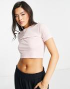 Nike Air Cropped T-shirt In Pink