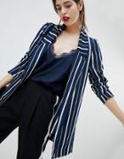 Stradivarius Stripe Soft Blazer - Multi