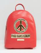 Love Moschino Peace Backpack - Red