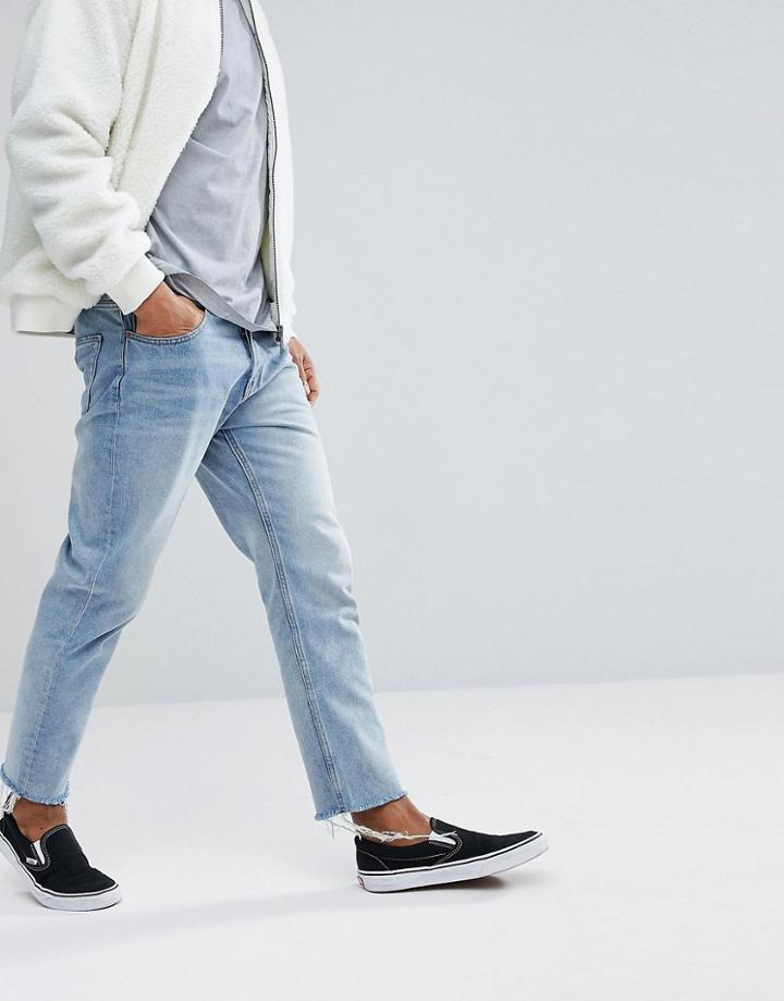 Cheap Monday Tapered Jeans In Light Blue - Blue
