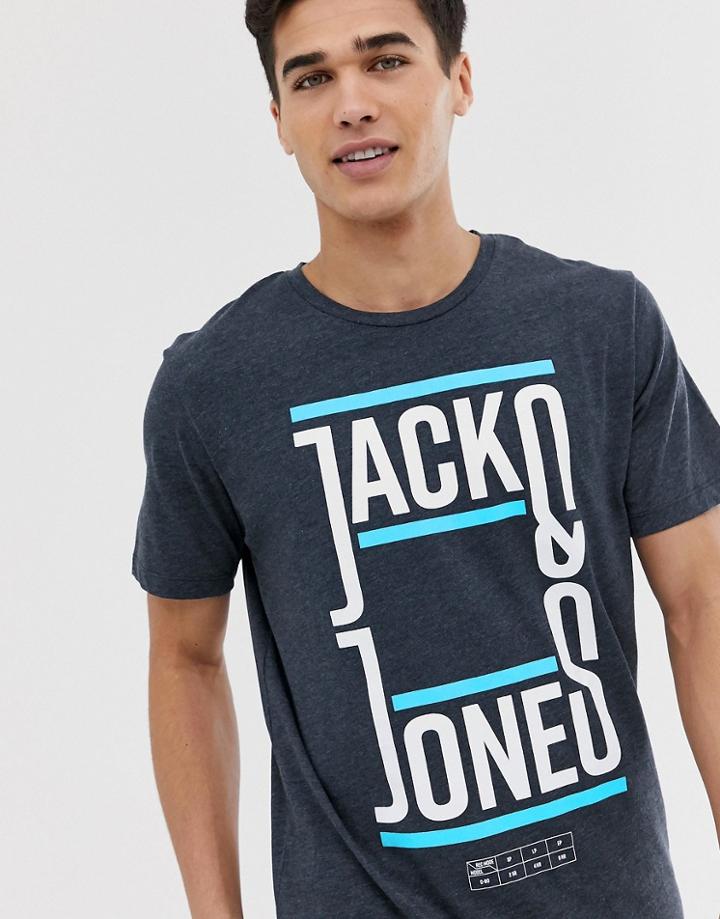 Jack & Jones Large Logo T-shirt-navy