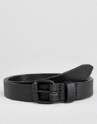 Asos Super Skinny Leather Belt - Black