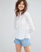 Paul & Joe Sister Camino Broderie Anglaise Blouse - White