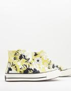 Converse Chuck 70 Hi Hybrid Floral Jacquard Canvas Sneakers In Saturn Gold-yellow