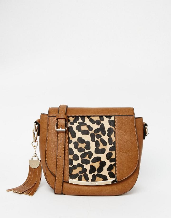 Dune Saddle Bag With Leopard Panel