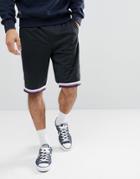 Tommy Jeans Capsule Mesh Icon Stripe Taping Drawstring Shorts In Black - Black
