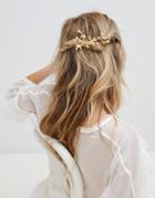 Stone & Rose Branch & Pearl Slide - Gold