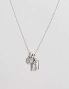 Chained & Able Blade Bunch Necklace - Silver