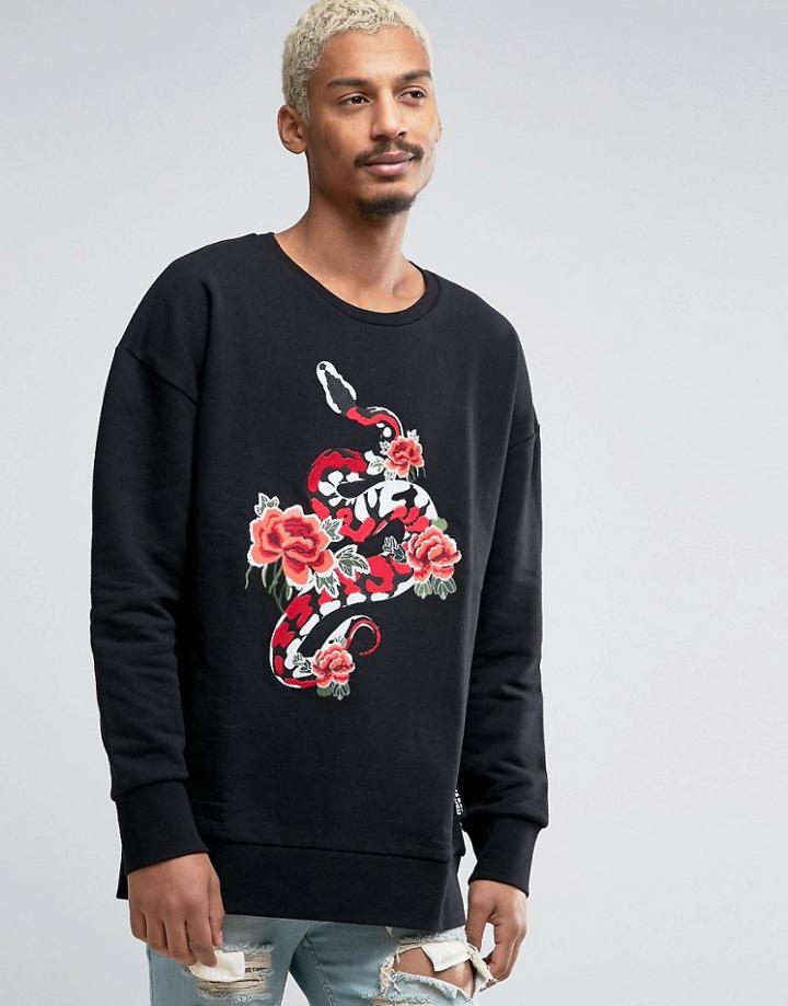 Jaded London Souvenir Sweatshirt - Black