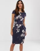 Closet Tie Back Tulip Dress - Navy