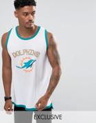 Majestic Miami Dolphins Mesh Tank - White