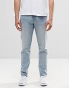 Weekday Sunday Tapered Jeans Drop Crotch Bench Blue - Blue