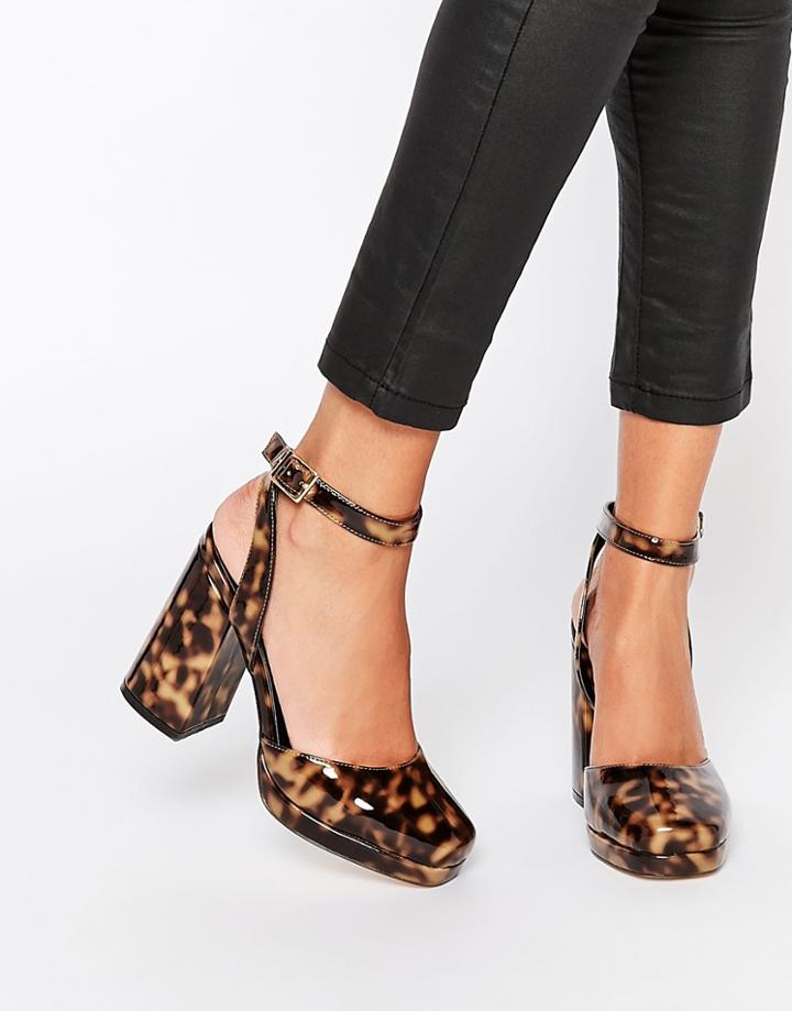 Asos Pentagon High Heels - Tortoise