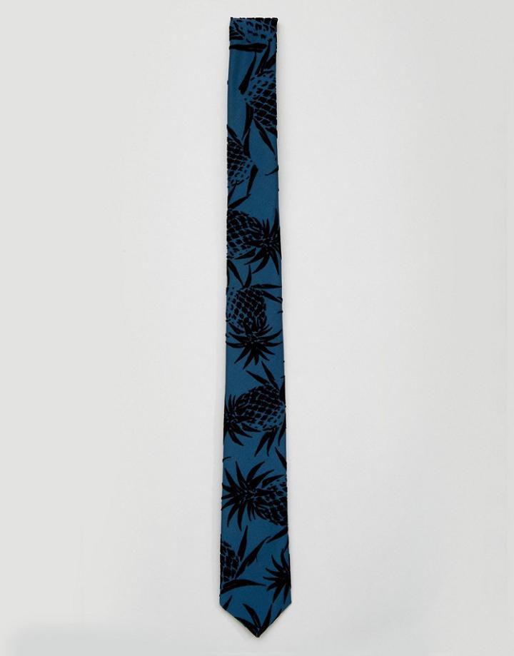 Noose & Monkey Tie In Pineapple - Green