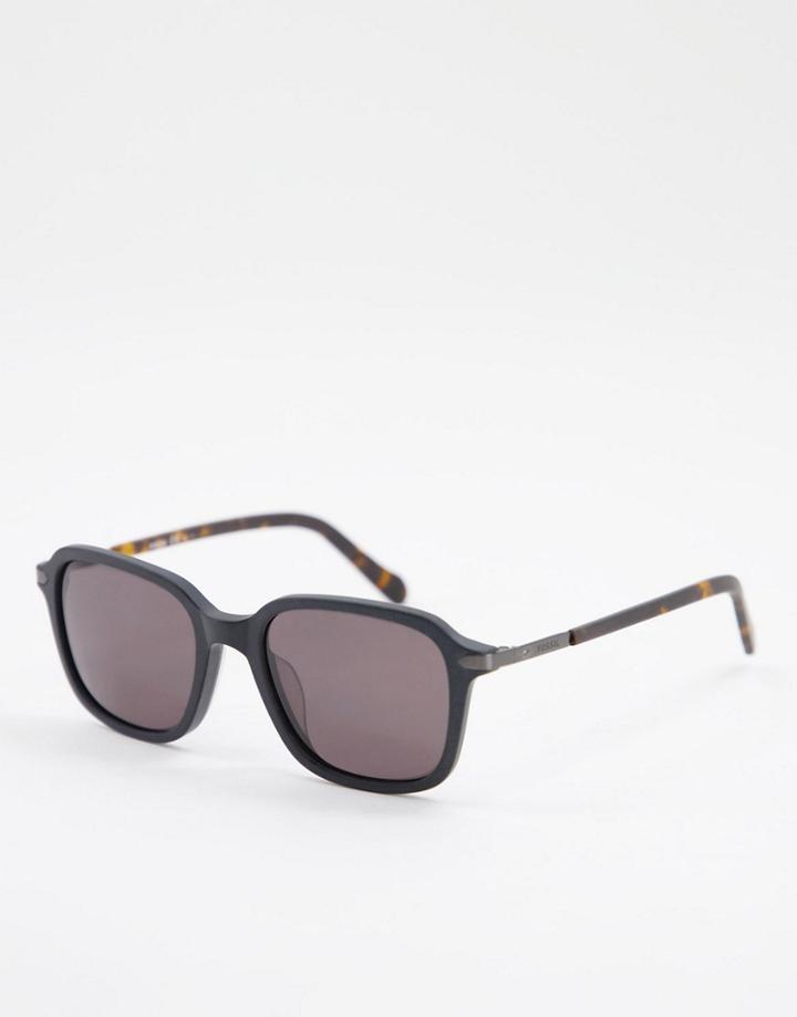 Fossil 2095/g/s Square Lens Sunglasses-black
