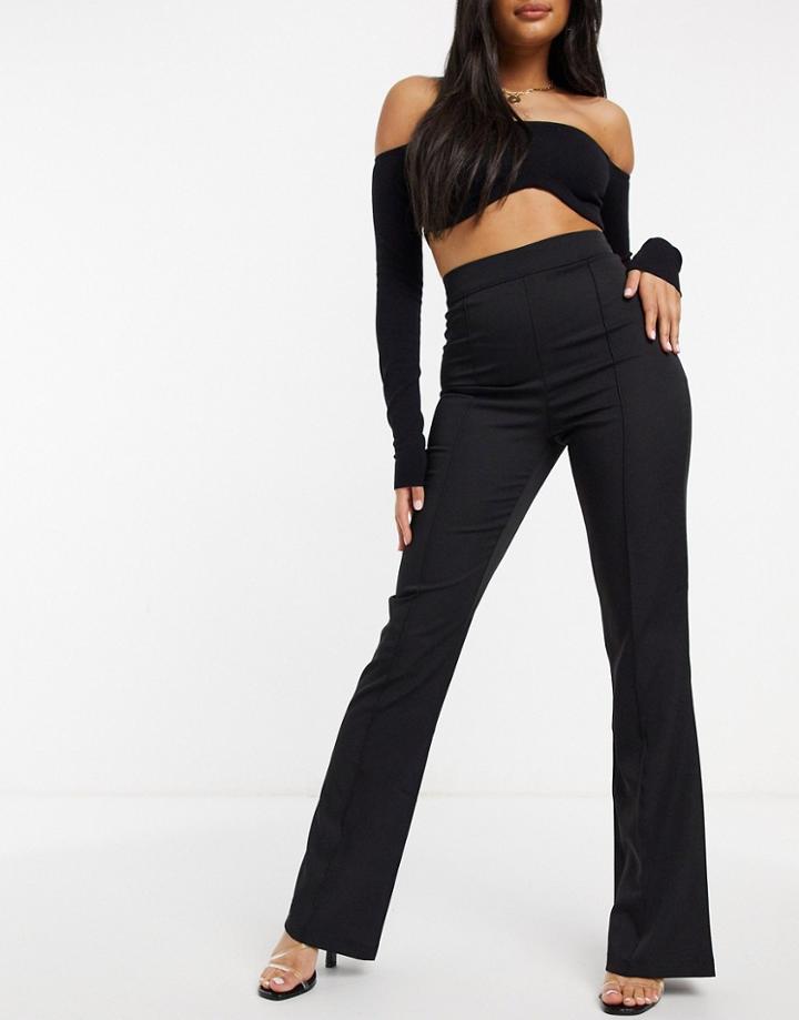 Femme Luxe Flared Pants In Black