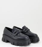 Truffle Collection Extreme Chunky Loafers In Black