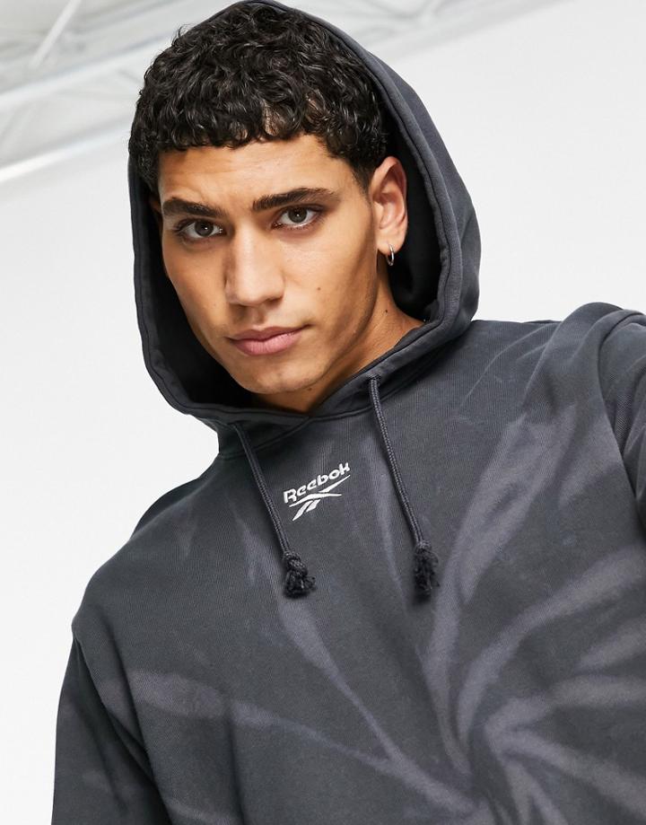 Reebok Classics Tie Dye Hoodie In Black