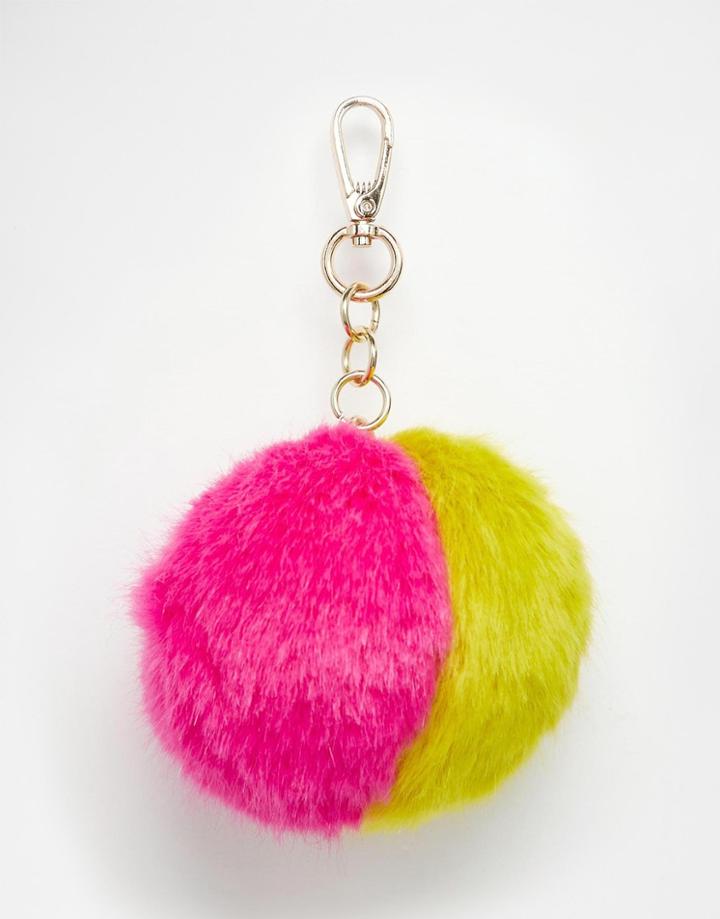 Skinnydip Multi Fluffy Bag Charm - Multi