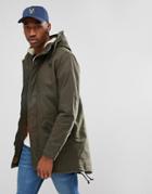 Jack & Jones Parka With Fleece Lining - Green