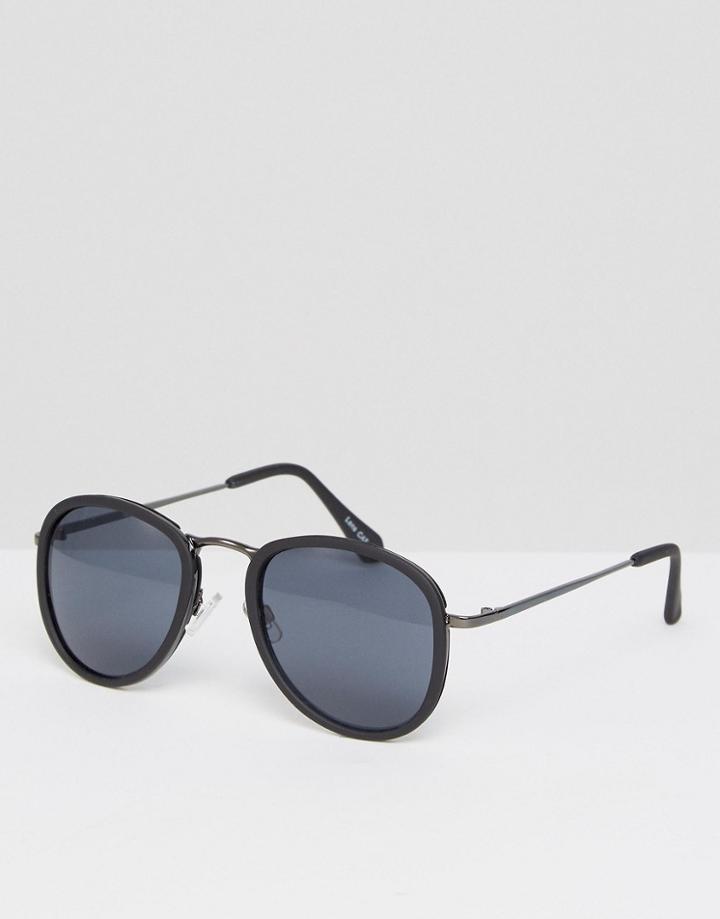 Quay Round Sunglasses In Black Tortoise - Black