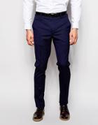 Asos Skinny Fit Smart Pants - Navy