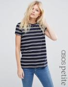 Asos Petite The Ultimate Crew Neck T-shirt In Stripe - Multi