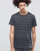 Cheap Monday Standard T-shirt Stripe Spacedye Black - Black